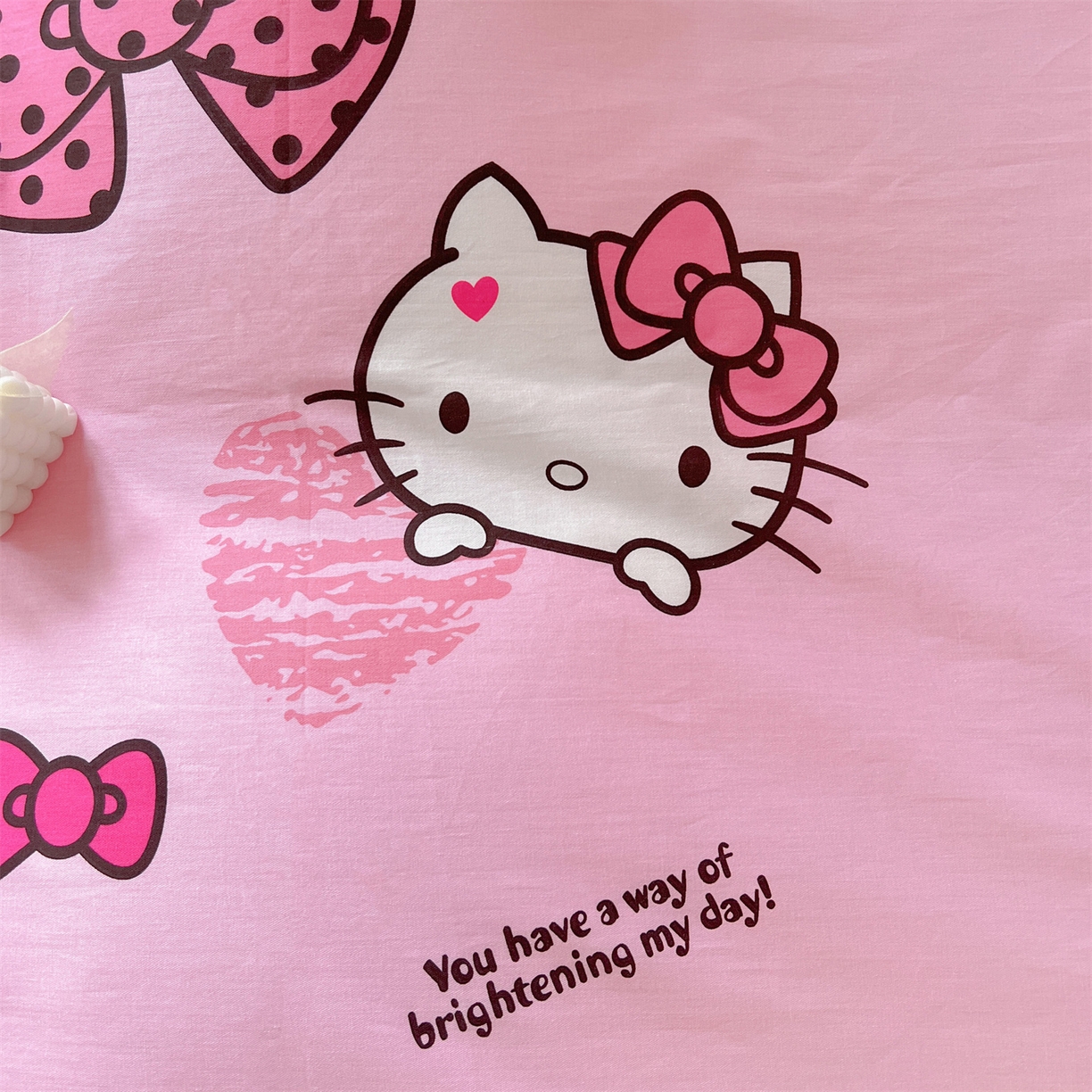 91家纺网 家纺一手货源 找家纺 名兮家居 2025-全棉纯棉13372经典奥特曼-三丽鸥学生床多件套【含防伪标】 蝴蝶结kt