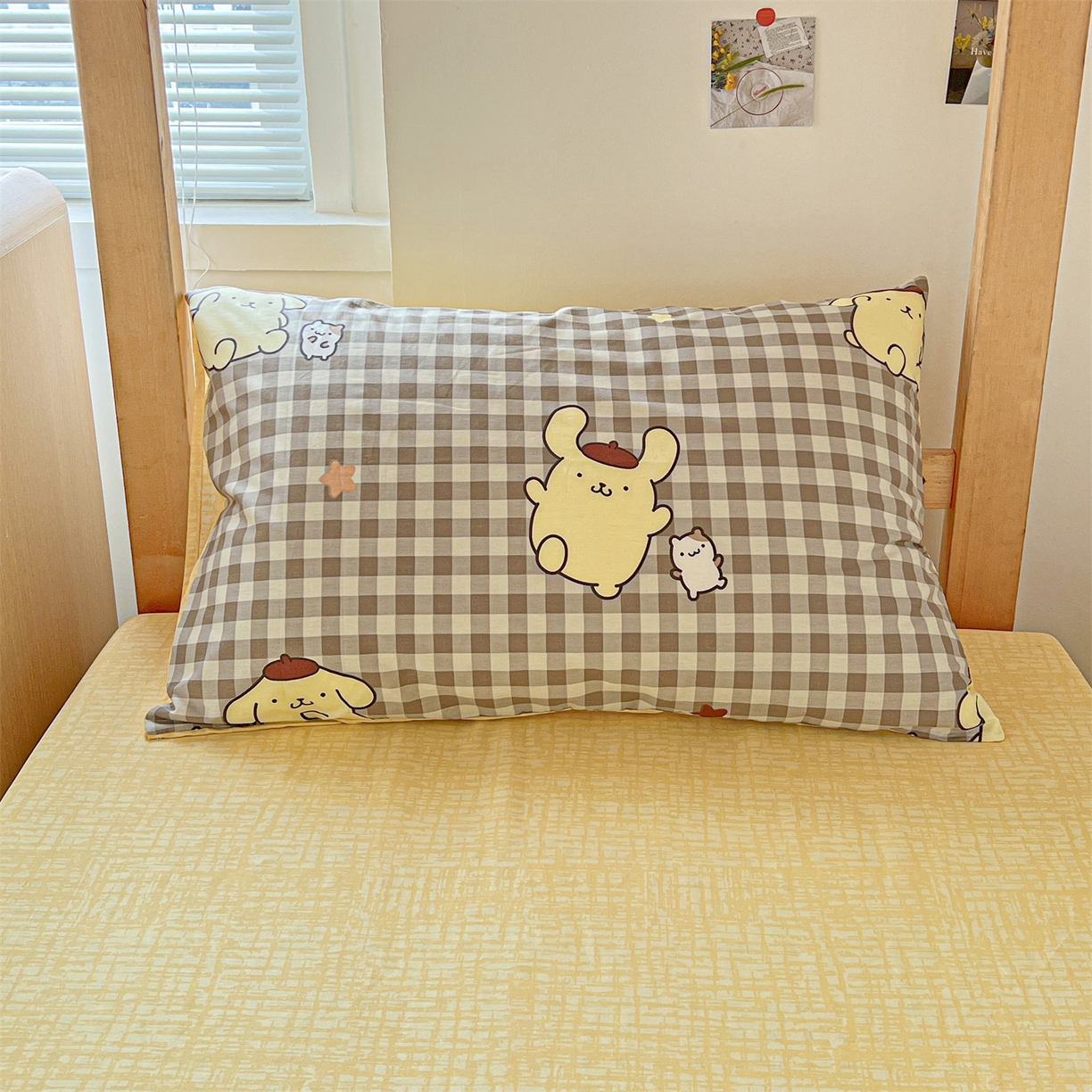 91家纺网 家纺一手货源 找家纺 名兮家居 2025-全棉纯棉13372经典奥特曼-三丽鸥学生床多件套【含防伪标】 焦糖布丁狗