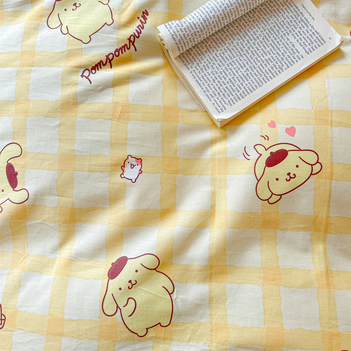 91家纺网 家纺一手货源 找家纺 名兮家居 2025-全棉纯棉13372经典奥特曼-三丽鸥学生床多件套【含防伪标】 可可布丁狗