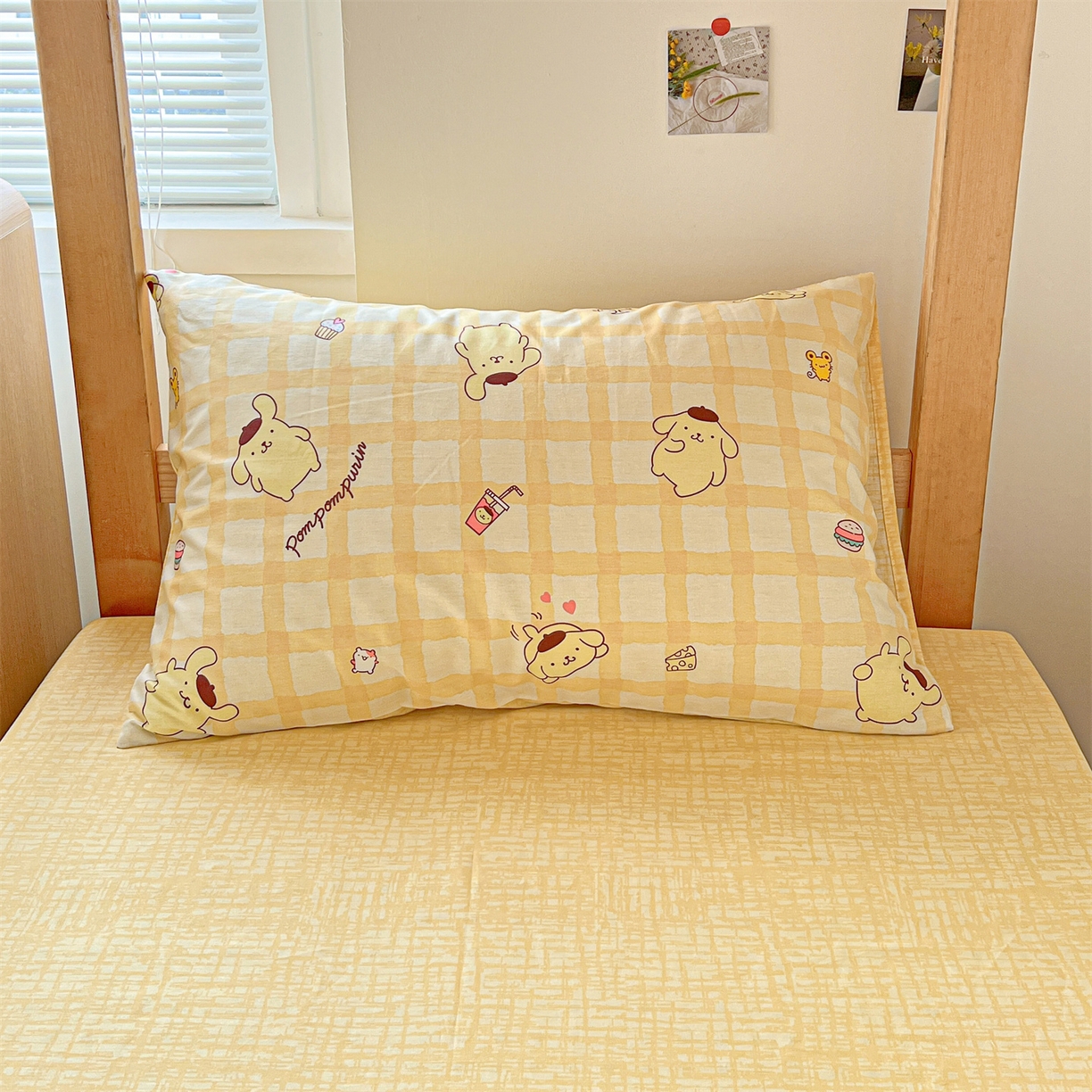 91家纺网 家纺一手货源 找家纺 名兮家居 2025-全棉纯棉13372经典奥特曼-三丽鸥学生床多件套【含防伪标】 可可布丁狗