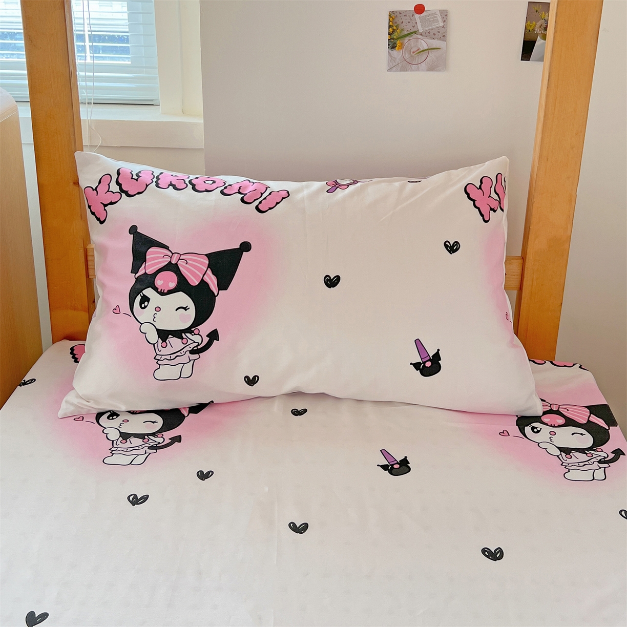 91家纺网 家纺一手货源 找家纺 名兮家居 2025-全棉纯棉13372经典奥特曼-三丽鸥学生床多件套【含防伪标】 美美库洛米