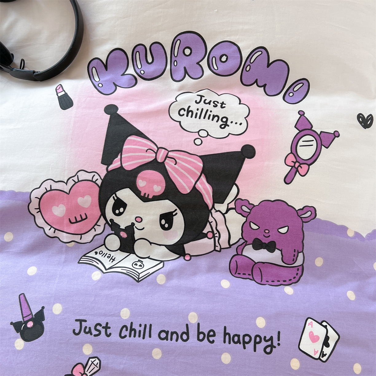 91家纺网 家纺一手货源 找家纺 名兮家居 2025-全棉纯棉13372经典奥特曼-三丽鸥学生床多件套【含防伪标】 美美库洛米