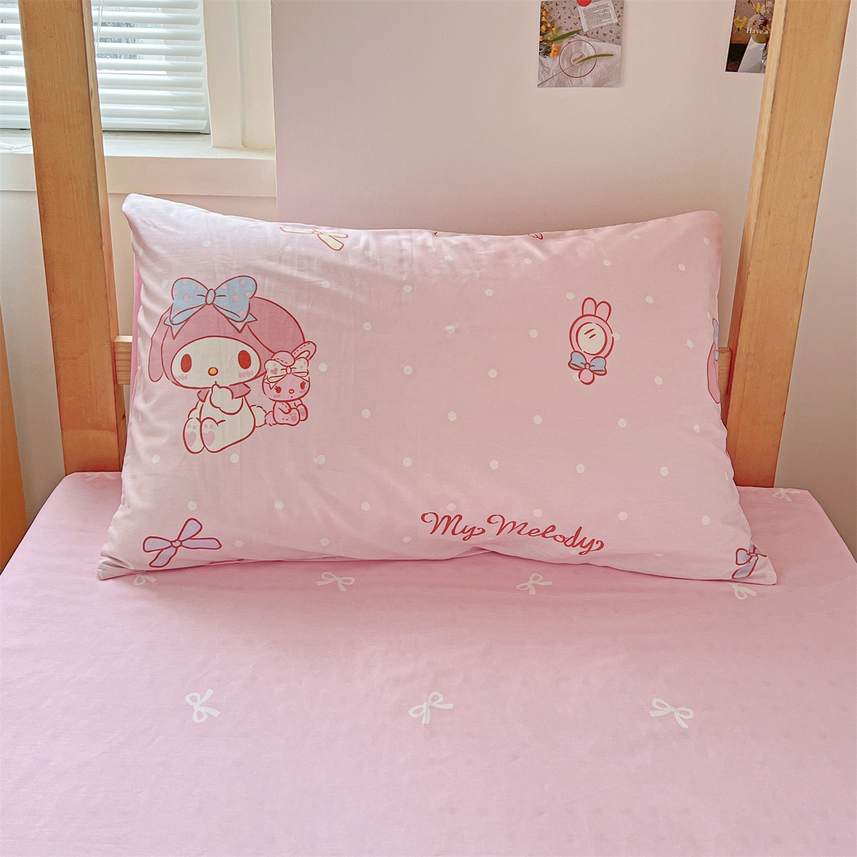 91家纺网 家纺一手货源 找家纺 名兮家居 2025-全棉纯棉13372经典奥特曼-三丽鸥学生床多件套【含防伪标】 魔法美乐蒂