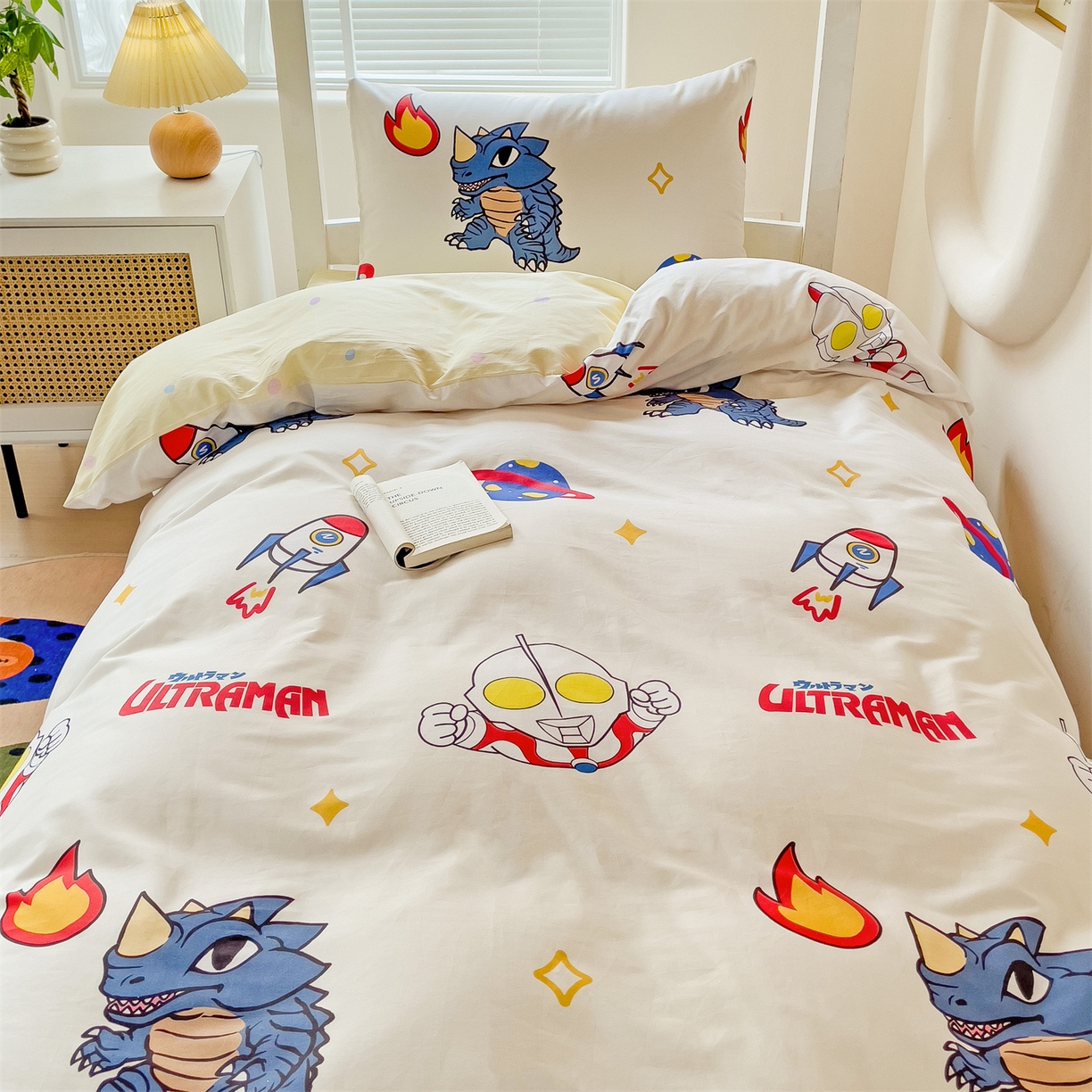 名兮家居 2025-全棉纯棉13372经典奥特曼-三丽鸥学生床多件套【含防伪标】 咸蛋超人