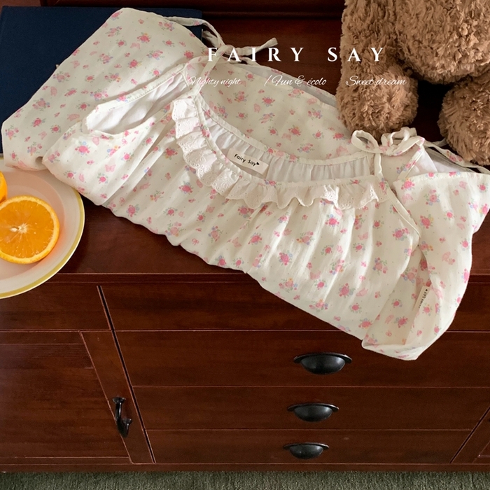 91家纺网 家纺一手货源 找家纺 妍景家居生活馆 2025新款纱布吊带睡裙 碎花蝴蝶