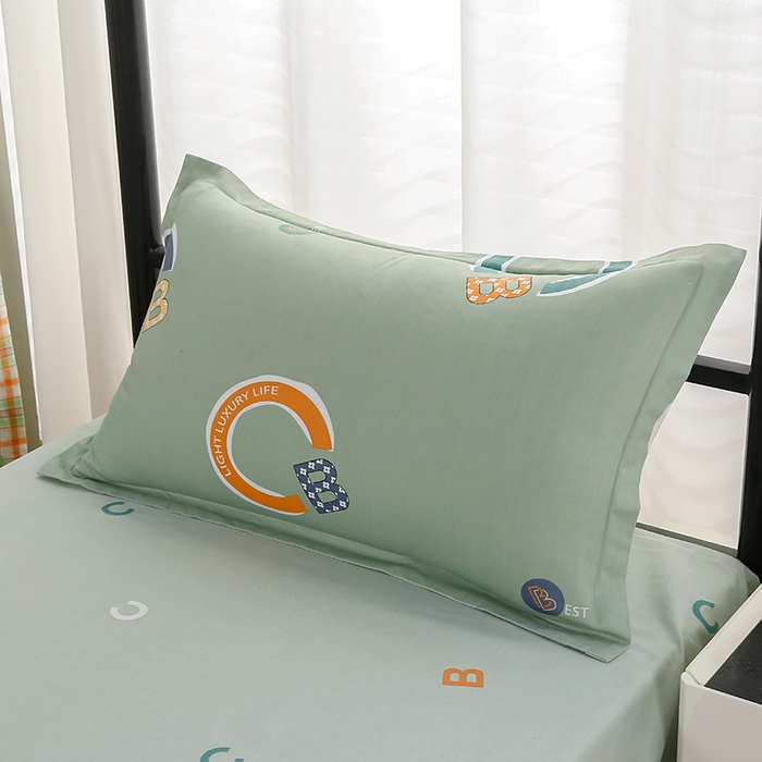 91家纺网 家纺一手货源 找家纺 乐旗家纺 2025新款13372全棉床笠款学生宿舍三件套六件套多件套 维卡