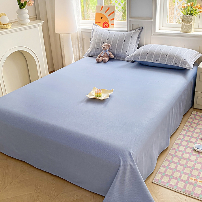 91家纺网 家纺一手货源 找家纺 禧安居 2025新款高支高密活性印染全棉印花床单单床单（支持定制尺寸） 雨蝶