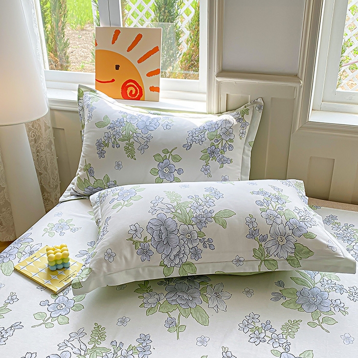 91家纺网 家纺一手货源 找家纺 （总）禧安居 2025新款高支高密活性印染全棉枕套单枕套