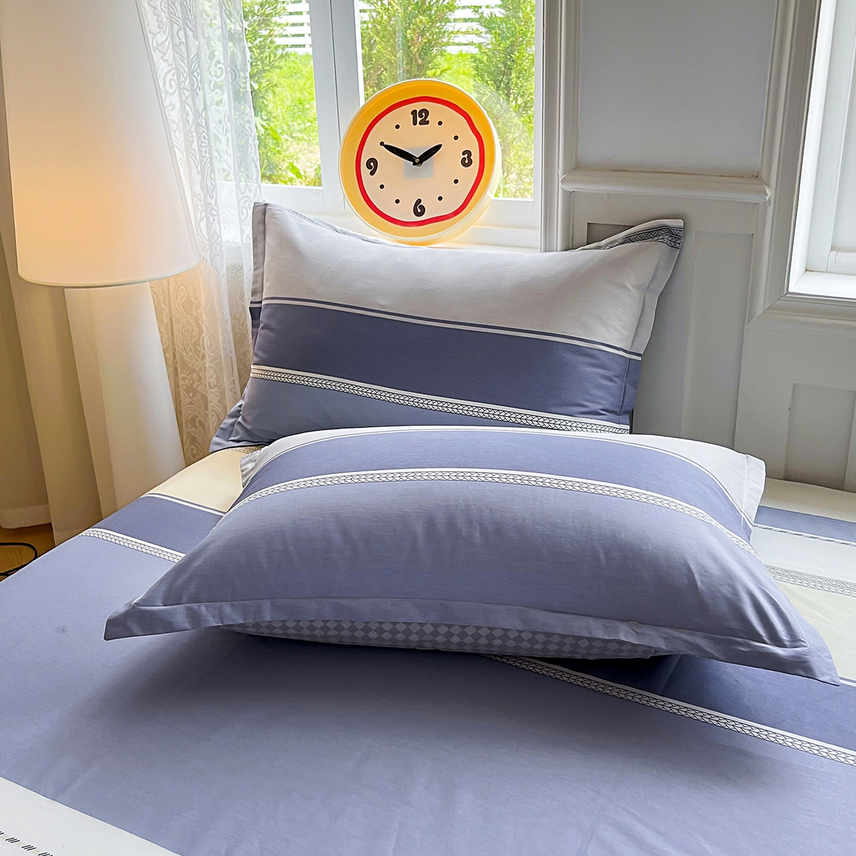 91家纺网 家纺一手货源 找家纺 （总）禧安居 2025新款高支高密活性印染全棉枕套单枕套