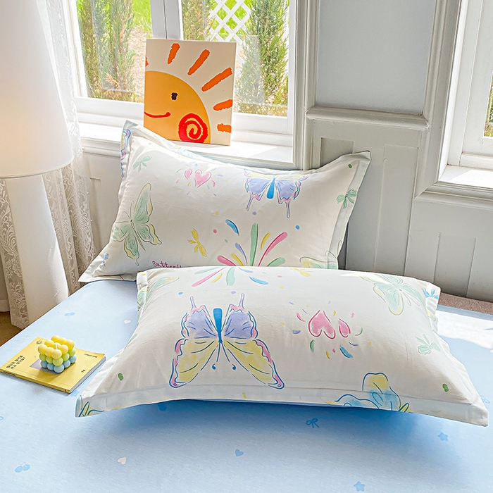 91家纺网 家纺一手货源 找家纺 （总）禧安居 2025新款高支高密活性印染全棉枕套单枕套