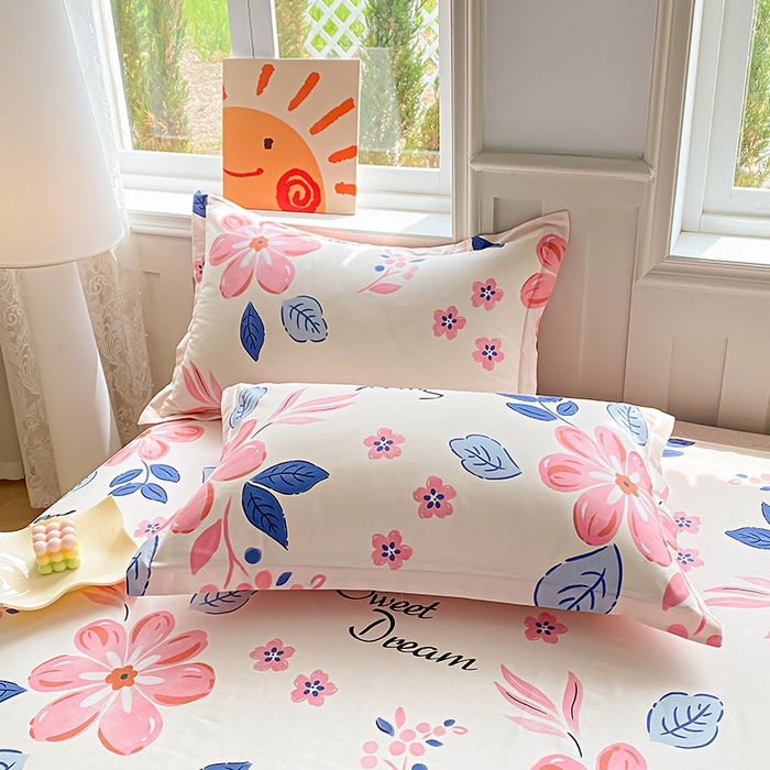 91家纺网 家纺一手货源 找家纺 （总）禧安居 2025新款高支高密活性印染全棉床笠印花床笠单床笠（支持定制尺寸）