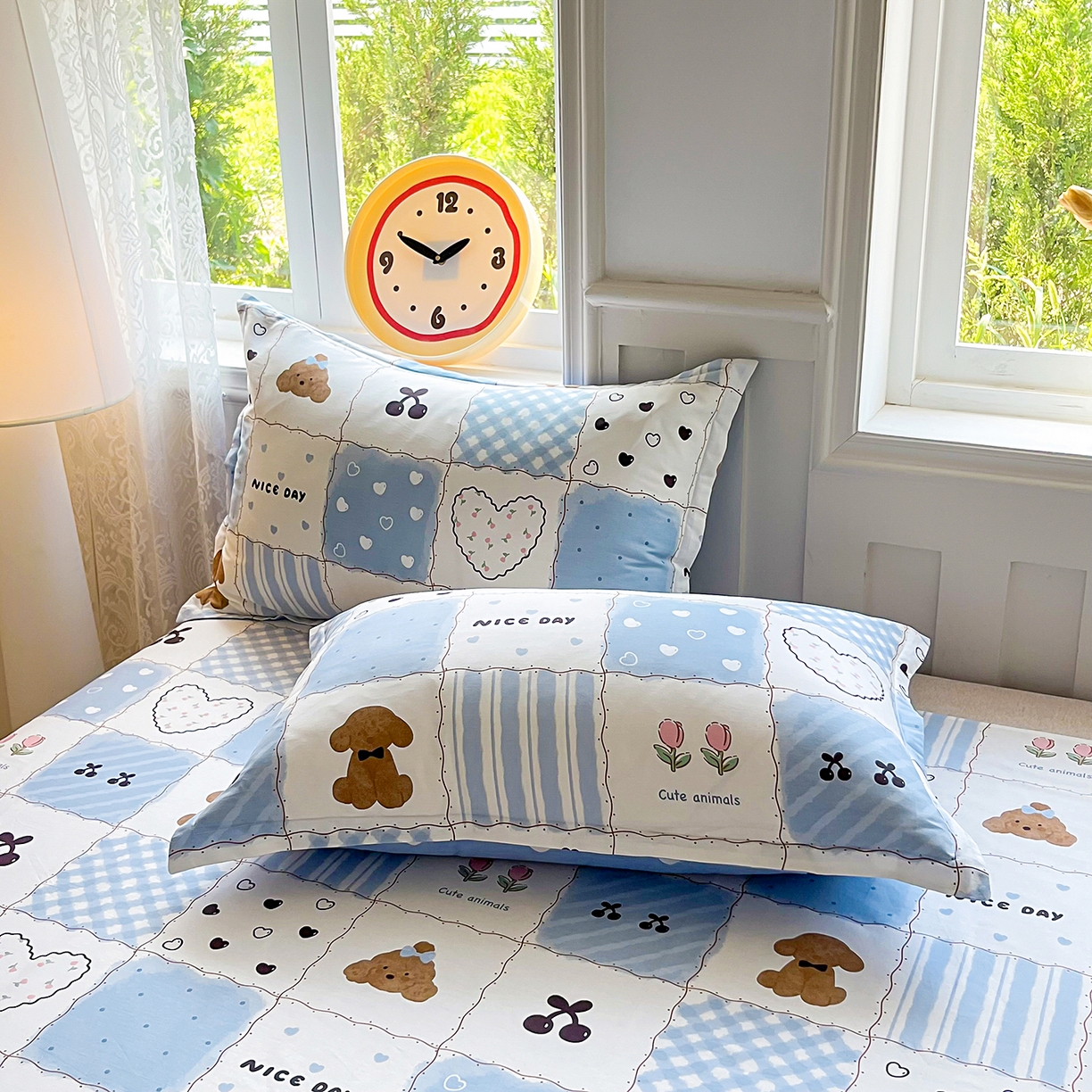 91家纺网 家纺一手货源 找家纺 （总）禧安居 2025新款高支高密活性印染全棉枕套单枕套