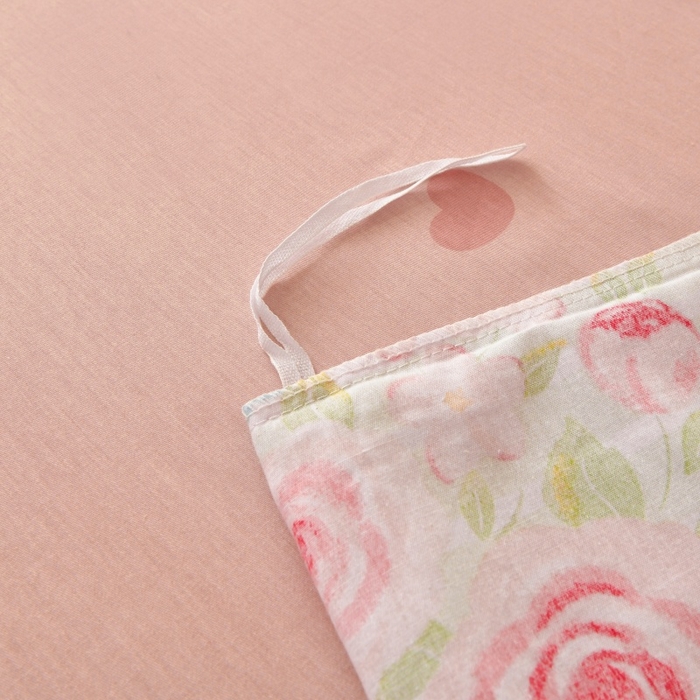 91家纺网 家纺一手货源 找家纺 宇彬家纺 2026直播新款13070全棉纯棉印花床单床笠款四件套和单被套喷气清新简约（缩水足可定做）清婉花语