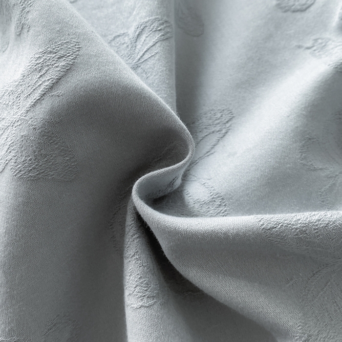 91家纺网 家纺一手货源 找家纺 宜代光年 2025新款厚织全棉大提花小清新系列四件套 蝶梦悠悠-浅蓝