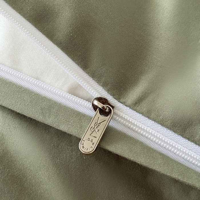 91家纺网 家纺一手货源 找家纺 宜代光年 2025新款厚织全棉大提花小清新系列四件套 朵朵-浅绿