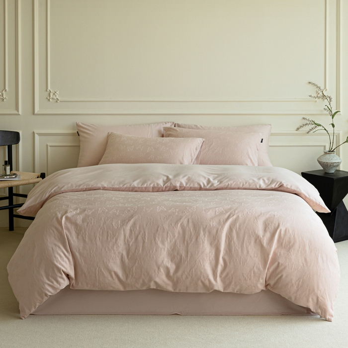 （总）宜代光年 2025新款厚织全棉大提花极有家系列四件套