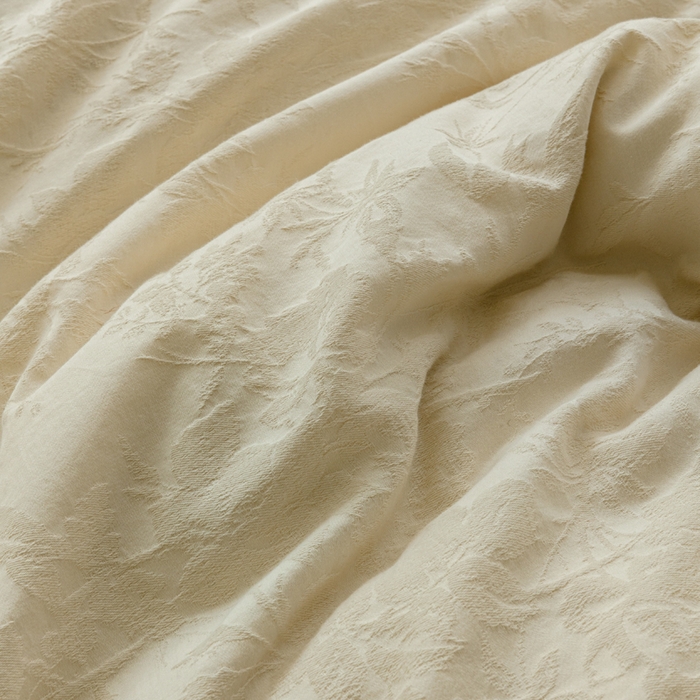 91家纺网 家纺一手货源 找家纺 宜代光年 2025新款厚织全棉大提花极有家系列四件套 暗香疏影-奶白