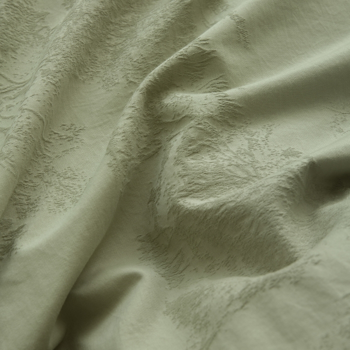 91家纺网 家纺一手货源 找家纺 宜代光年 2025新款厚织全棉大提花极有家系列四件套 小郁葱-浅绿