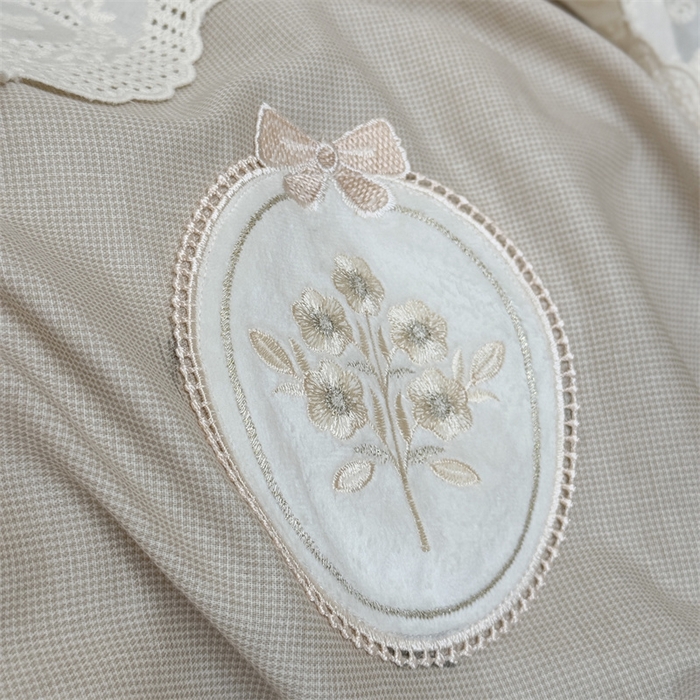 91家纺网 家纺一手货源 找家纺 （总）曼布缇 2025新款A类双层纱花边四件套--浪漫香榭（会员减20）