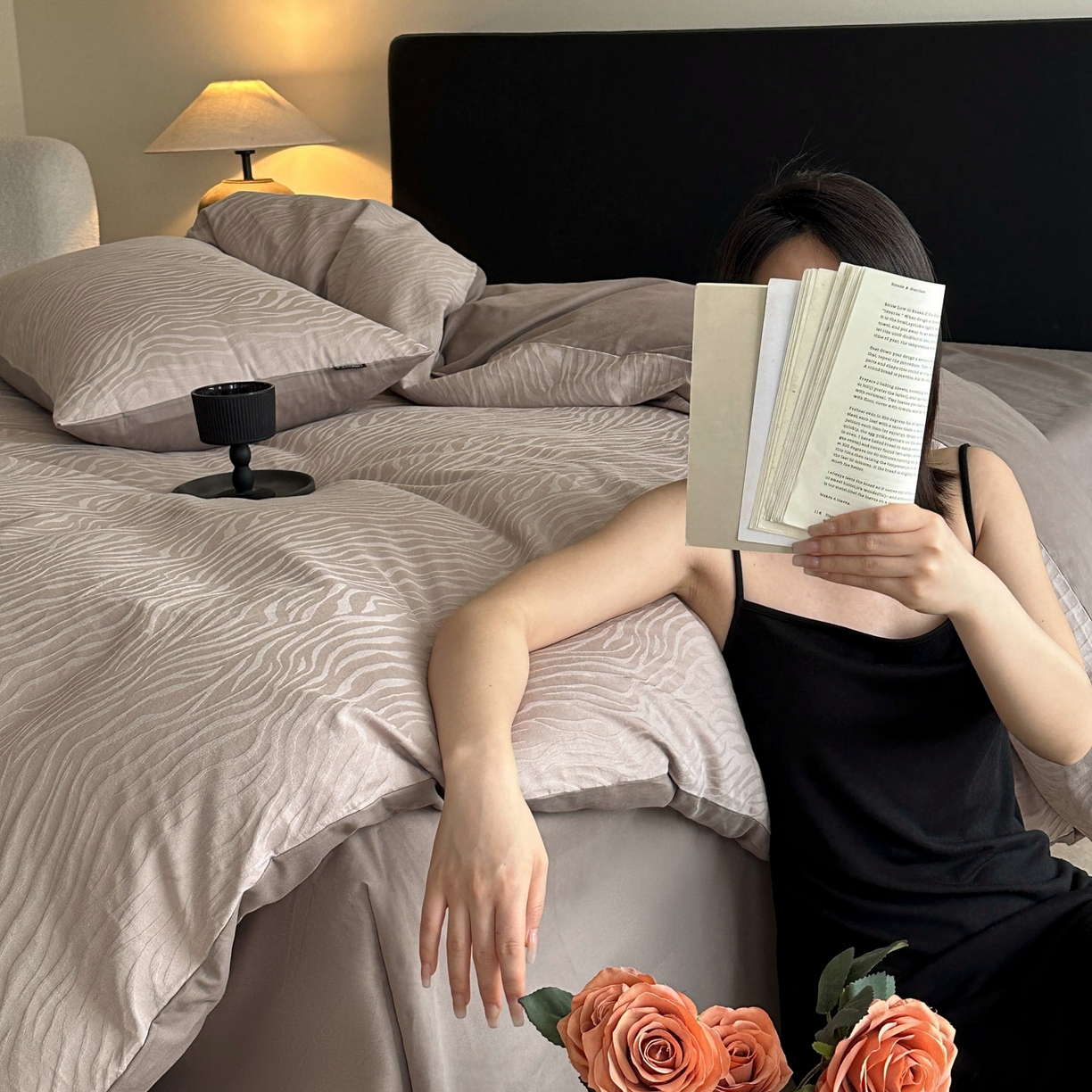 91家纺网 家纺一手货源 找家纺 宜代光年 2025新款厚织全棉大提花系列四件套 画谷