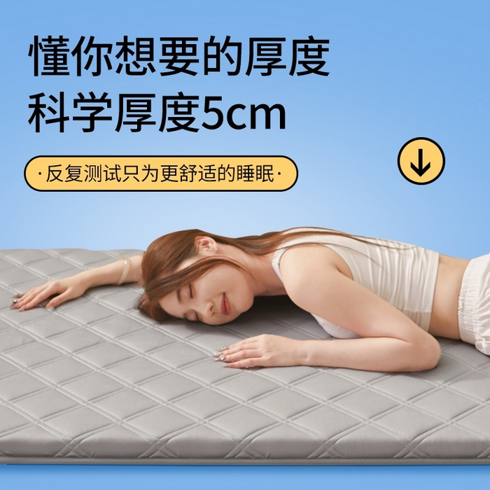 91家纺网 家纺一手货源 找家纺 （总）丽诺床垫 2025新款提花乳胶记忆棉三明治学生床垫