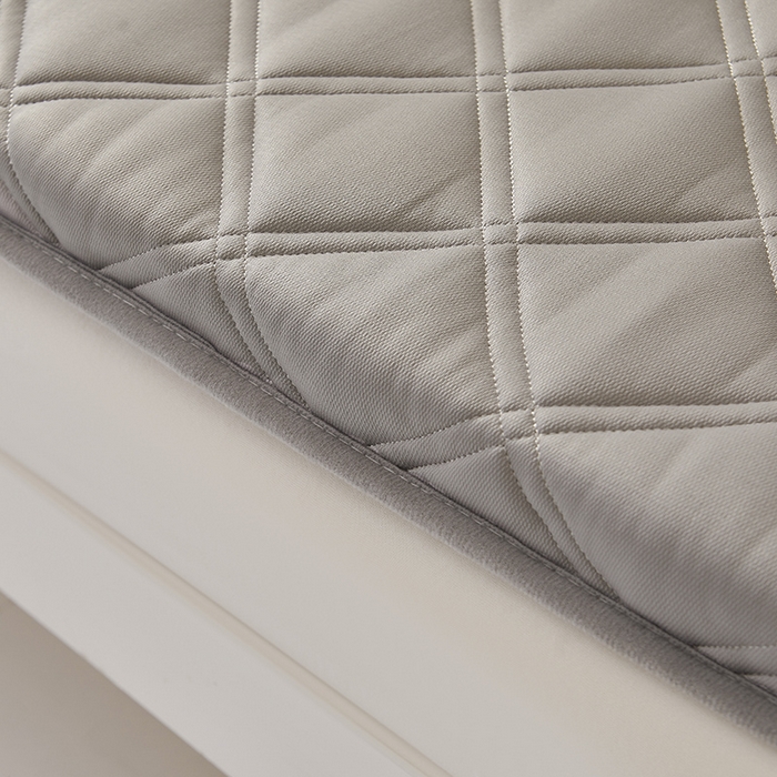 91家纺网 家纺一手货源 找家纺 丽诺床垫 2025新款提花乳胶记忆棉三明治学生床垫 灰色