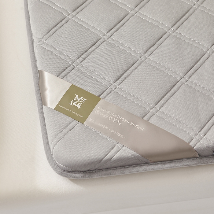 91家纺网 家纺一手货源 找家纺 丽诺床垫 2025新款提花乳胶记忆棉三明治学生床垫 灰色
