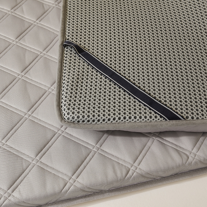 91家纺网 家纺一手货源 找家纺 丽诺床垫 2025新款提花乳胶记忆棉三明治学生床垫 灰色