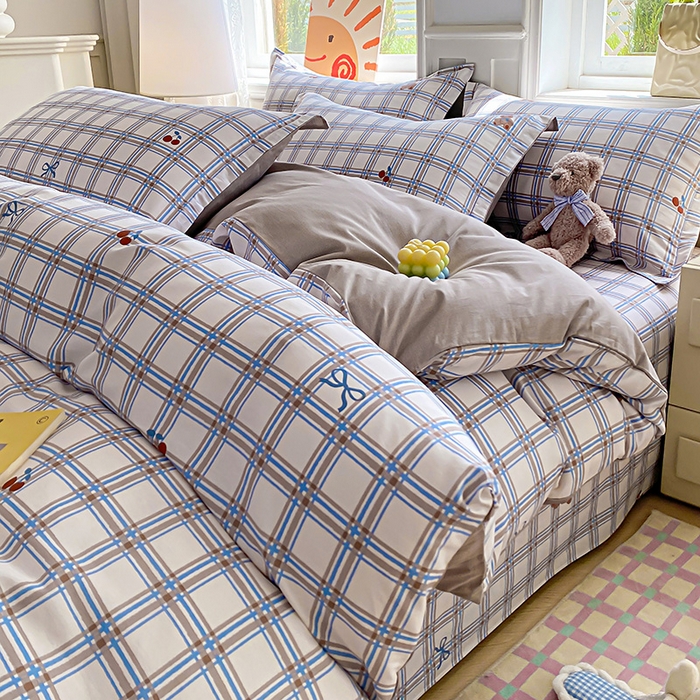 91家纺网 家纺一手货源 找家纺 （总）禧安居 2025新款高支高密活性印染全棉印花四件套全棉四件套三件套被套（支持定制尺寸）