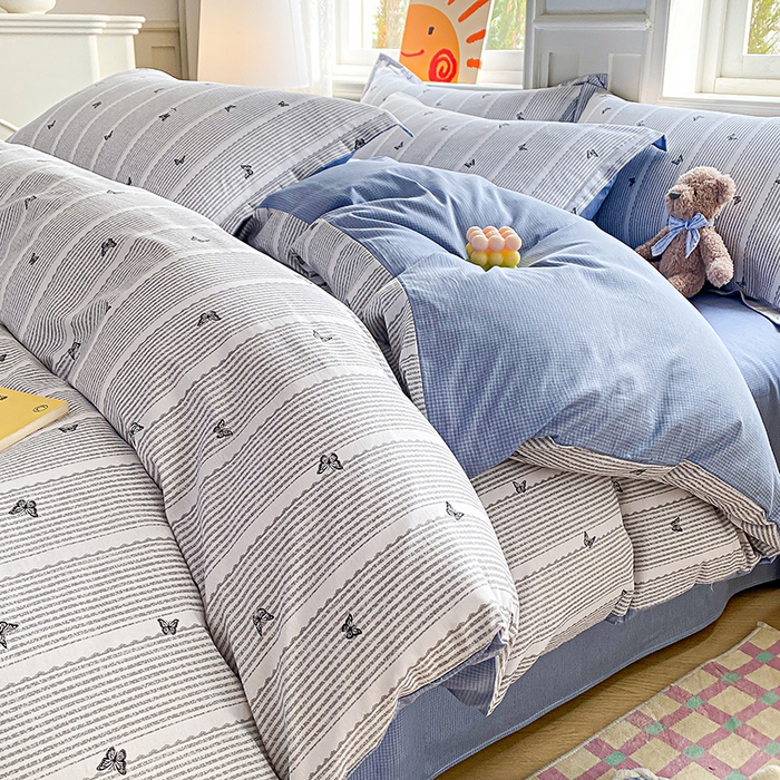 91家纺网 家纺一手货源 找家纺 （总）禧安居 2025新款高支高密活性印染全棉印花四件套全棉四件套三件套被套（支持定制尺寸）