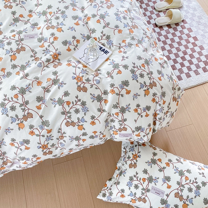 91家纺网 家纺一手货源 找家纺 小叮当家纺仓储工厂店 （爆款花型 长期款 不断货）2025年新款简约条纹卡通花卉全棉纯棉三件套四件套 花千骨