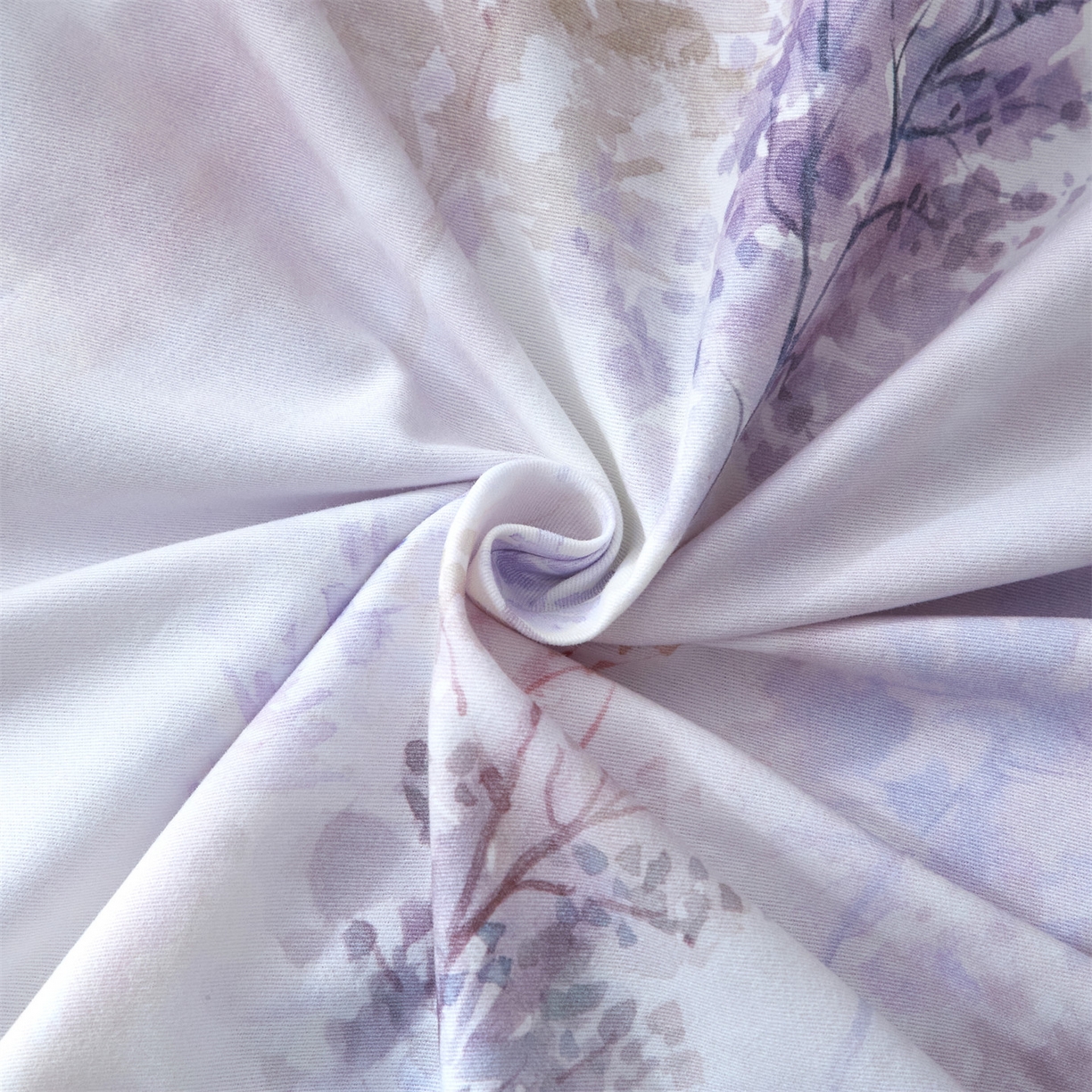 91家纺网 家纺一手货源 找家纺 （总1）曼秀琳2025秋冬新款全棉超柔数码印花磨毛四件套（32*21支） 层林尽染-桔