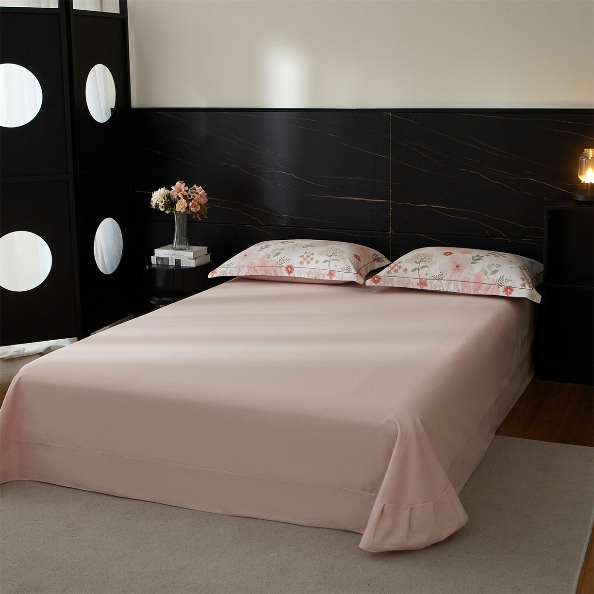 91家纺网 家纺一手货源 找家纺 曼秀琳 2025秋冬新款32支超柔生态磨毛四件套 春意