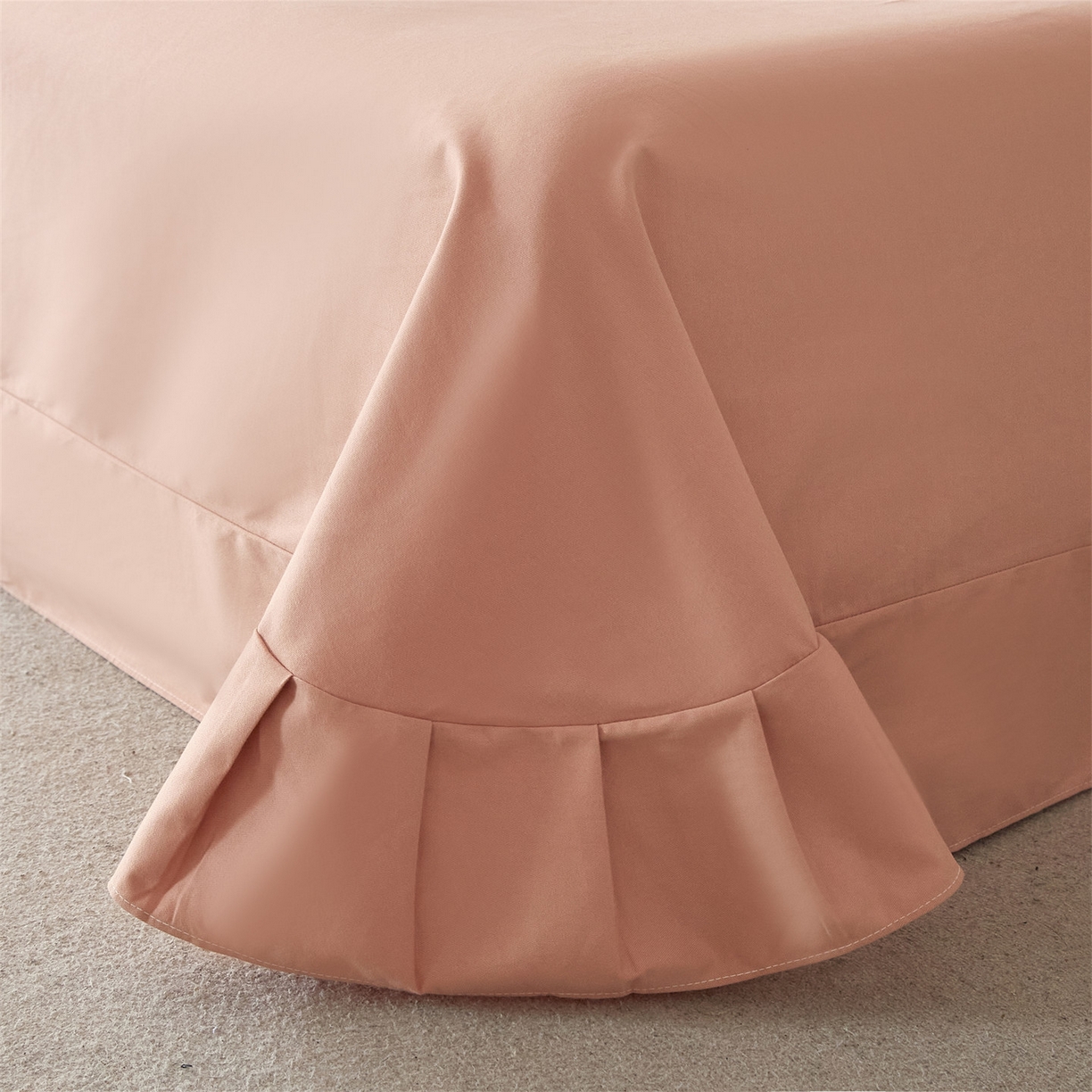 91家纺网 家纺一手货源 找家纺 曼秀琳 2025秋冬新款32支超柔生态磨毛四件套 朵唯-桔