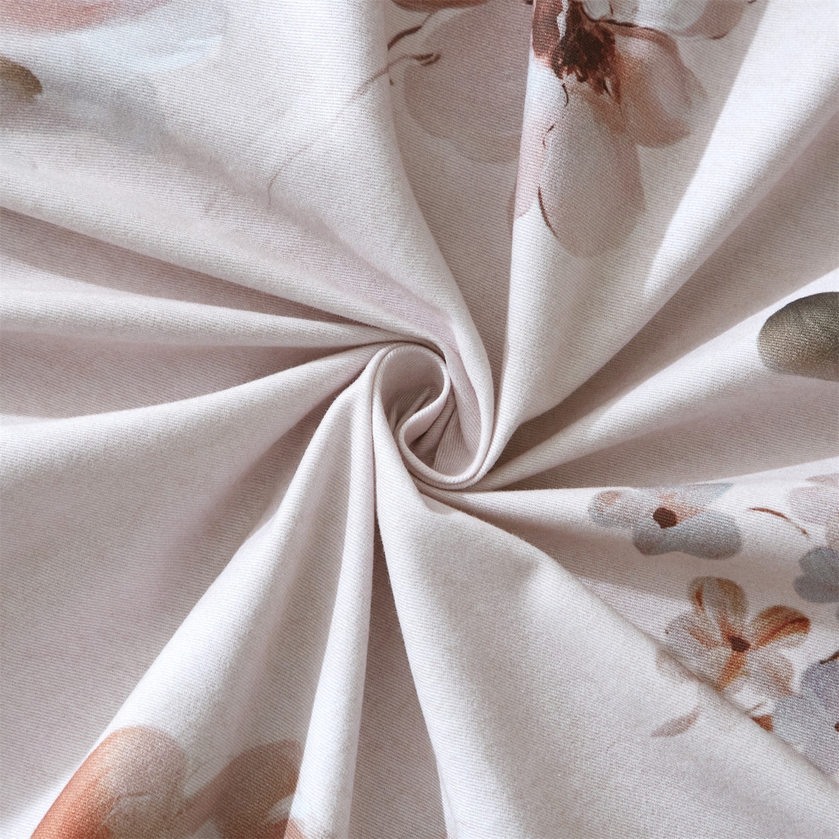 91家纺网 家纺一手货源 找家纺 （总1）曼秀琳2025秋冬新款全棉超柔数码印花磨毛四件套（32*21支） 花棠-粉