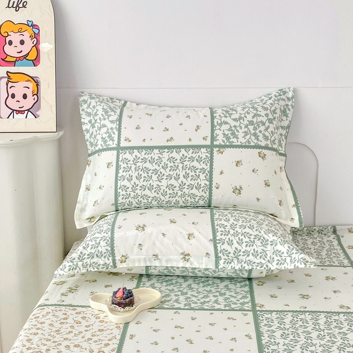 91家纺网 家纺一手货源 找家纺 小叮当家纺仓储工厂店 （爆款花型 长期款 不断货）2025年新款简约条纹卡通花卉全棉纯棉三件套四件套 馨香花季