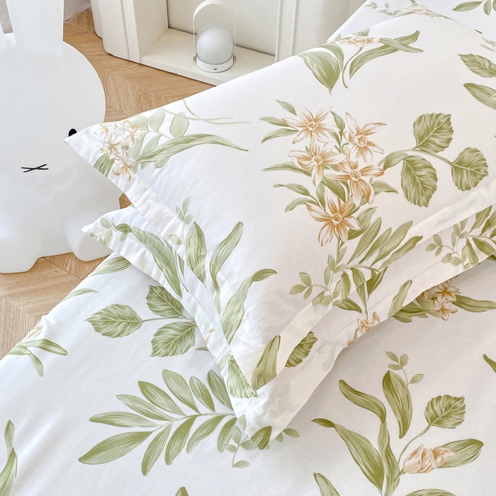 91家纺网 家纺一手货源 找家纺 小叮当家纺仓储工厂店 （爆款花型 长期款 不断货）2025年新款简约条纹卡通花卉全棉纯棉三件套四件套 羽飞舞