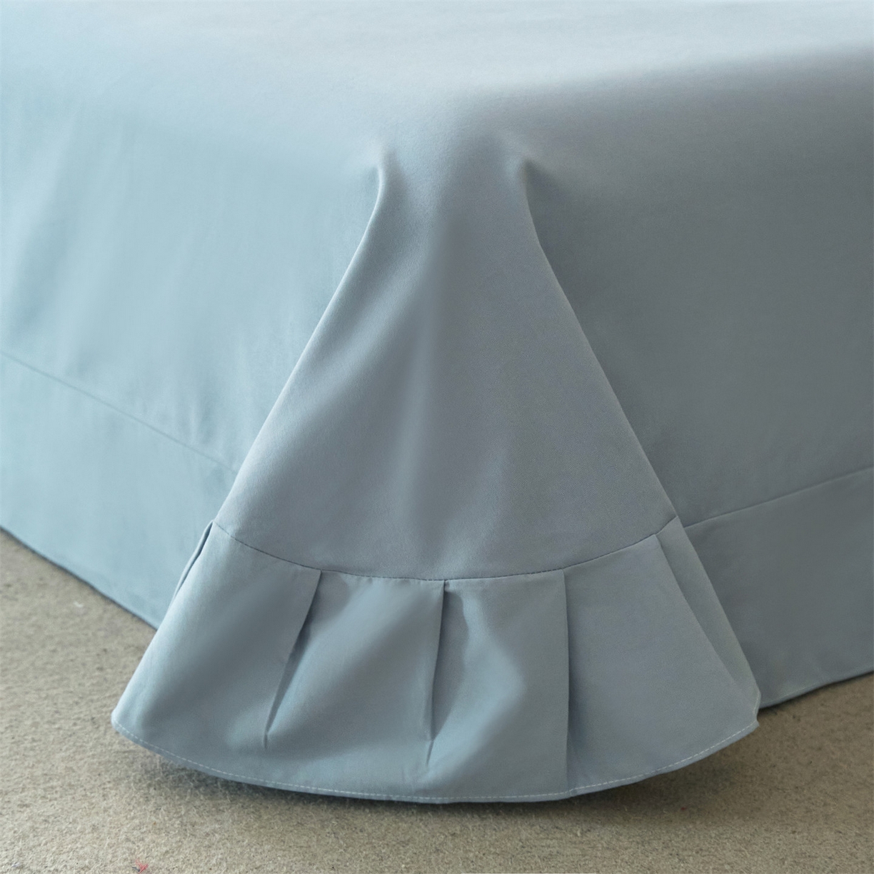 91家纺网 家纺一手货源 找家纺 曼秀琳 2025秋冬新款32支超柔生态磨毛四件套 沐弦-蓝