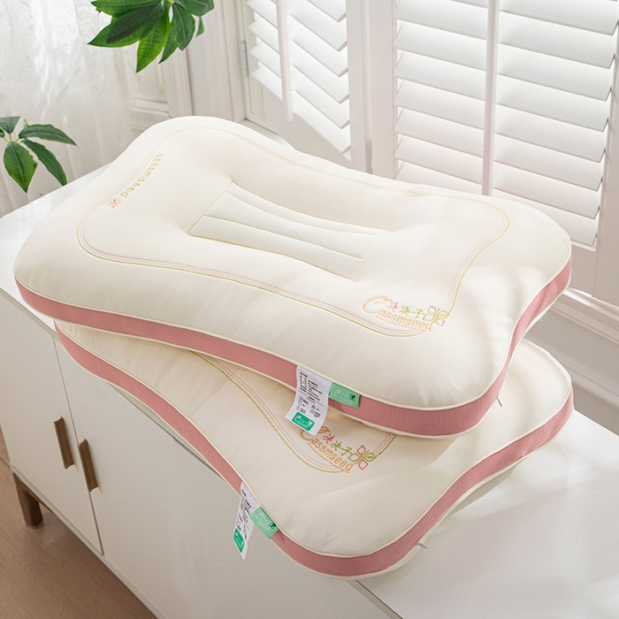 91家纺网 家纺一手货源 找家纺 圣之寐   2025新款新品  紫荆花决决子枕头枕芯 紫荆花决决子枕粉色48*74 