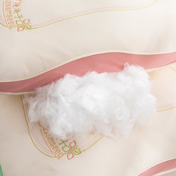 91家纺网 家纺一手货源 找家纺 圣之寐   2025新款新品  紫荆花决决子枕头枕芯 紫荆花决决子枕粉色48*74 