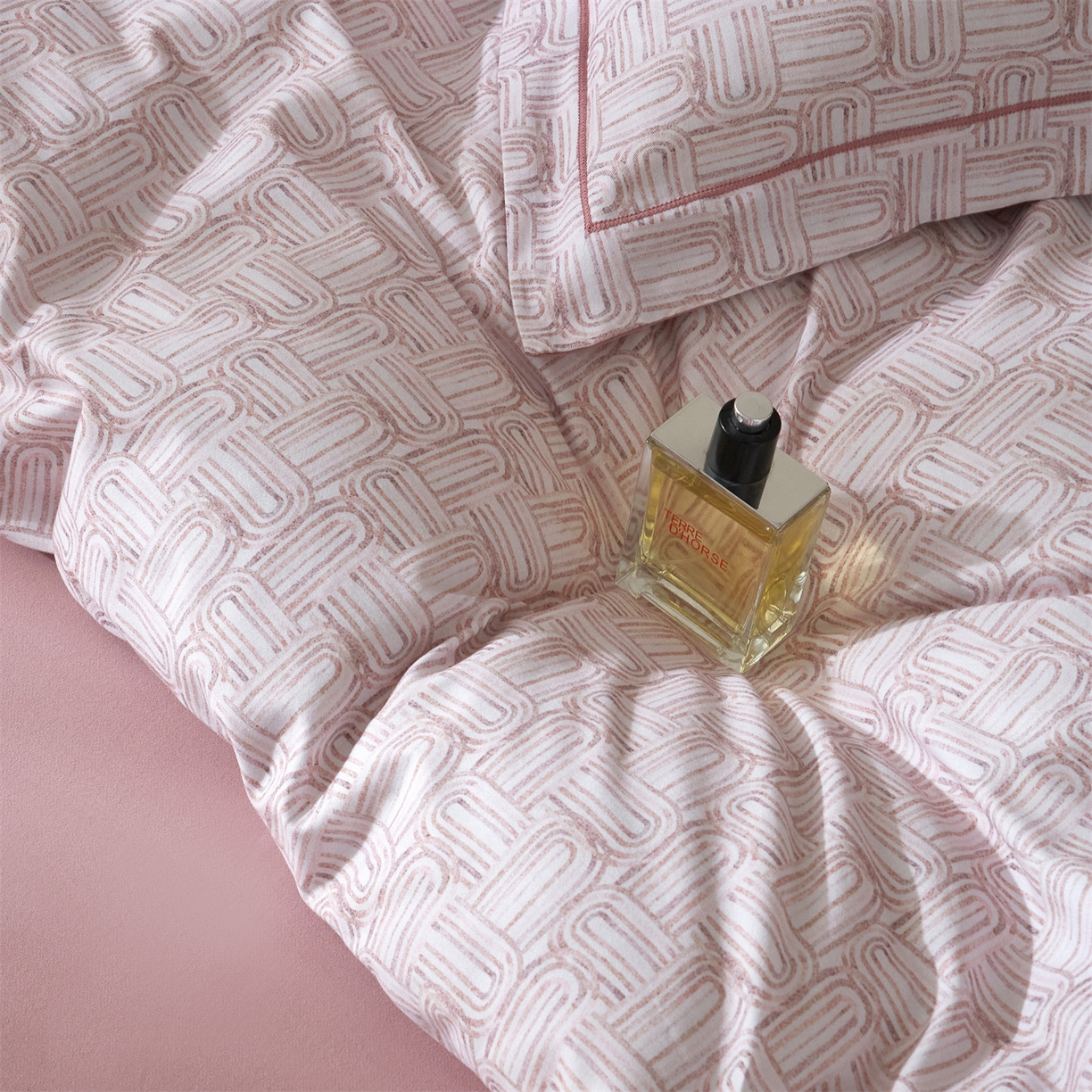 91家纺网 家纺一手货源 找家纺 曼秀琳 2025秋冬新款32支超柔生态磨毛四件套 浅行-豆沙