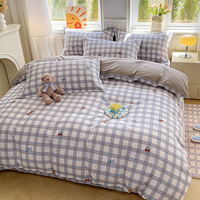 91家纺网 家纺一手货源 找家纺 禧安居 2025新款高支高密活性印染全棉印花四件套全棉四件套三件套被套（支持定制尺寸） 卡诺奇