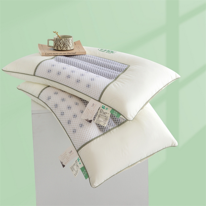 91家纺网 家纺一手货源 找家纺 （总）圣之寐  2025新款A类本色全棉枕芯草本眠眠决明子磁石枕头