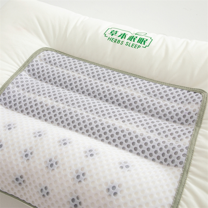 91家纺网 家纺一手货源 找家纺 （总）圣之寐  2025新款A类本色全棉枕芯草本眠眠决明子磁石枕头