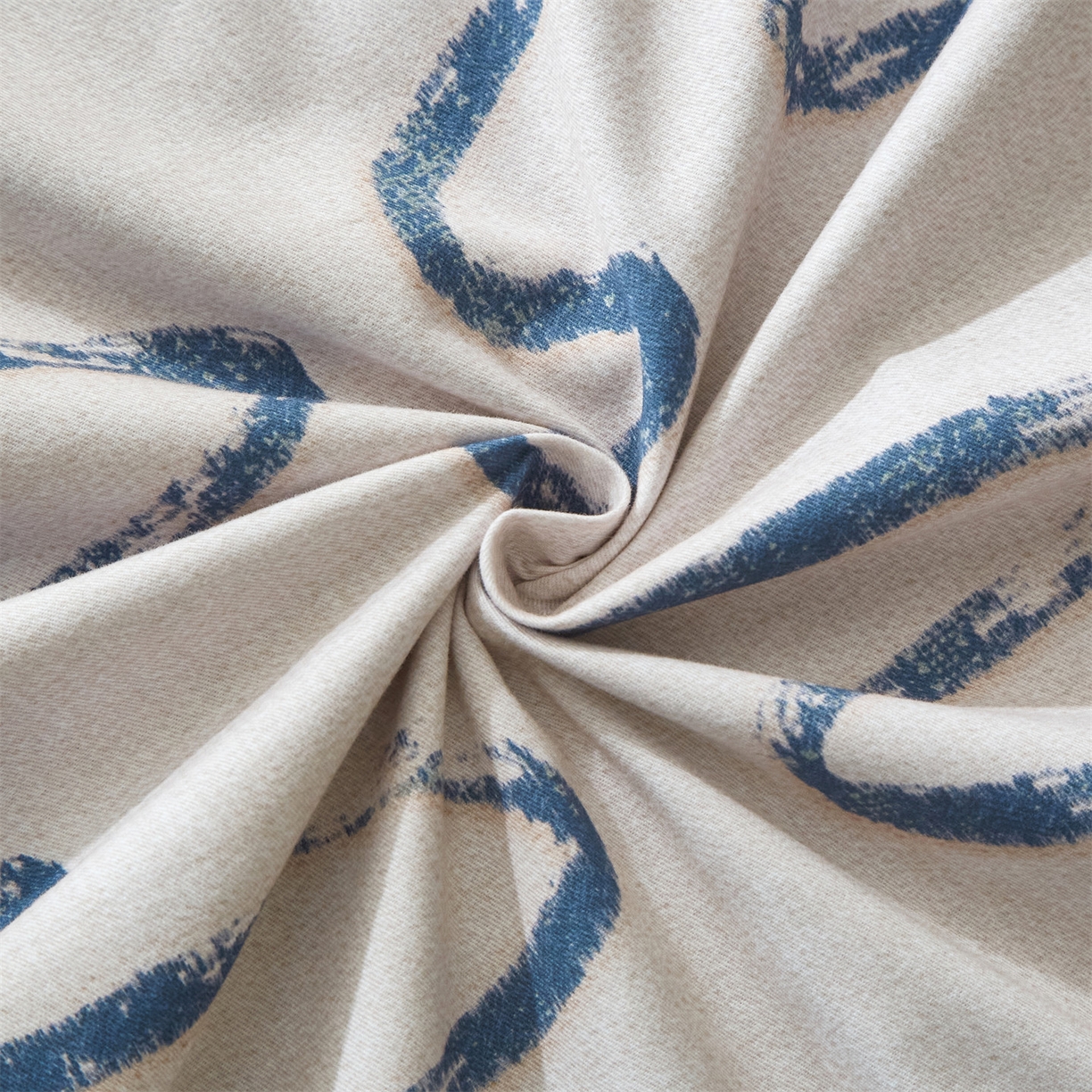 91家纺网 家纺一手货源 找家纺 曼秀琳 2025秋冬新款32支超柔生态磨毛四件套 幸运熊-蓝