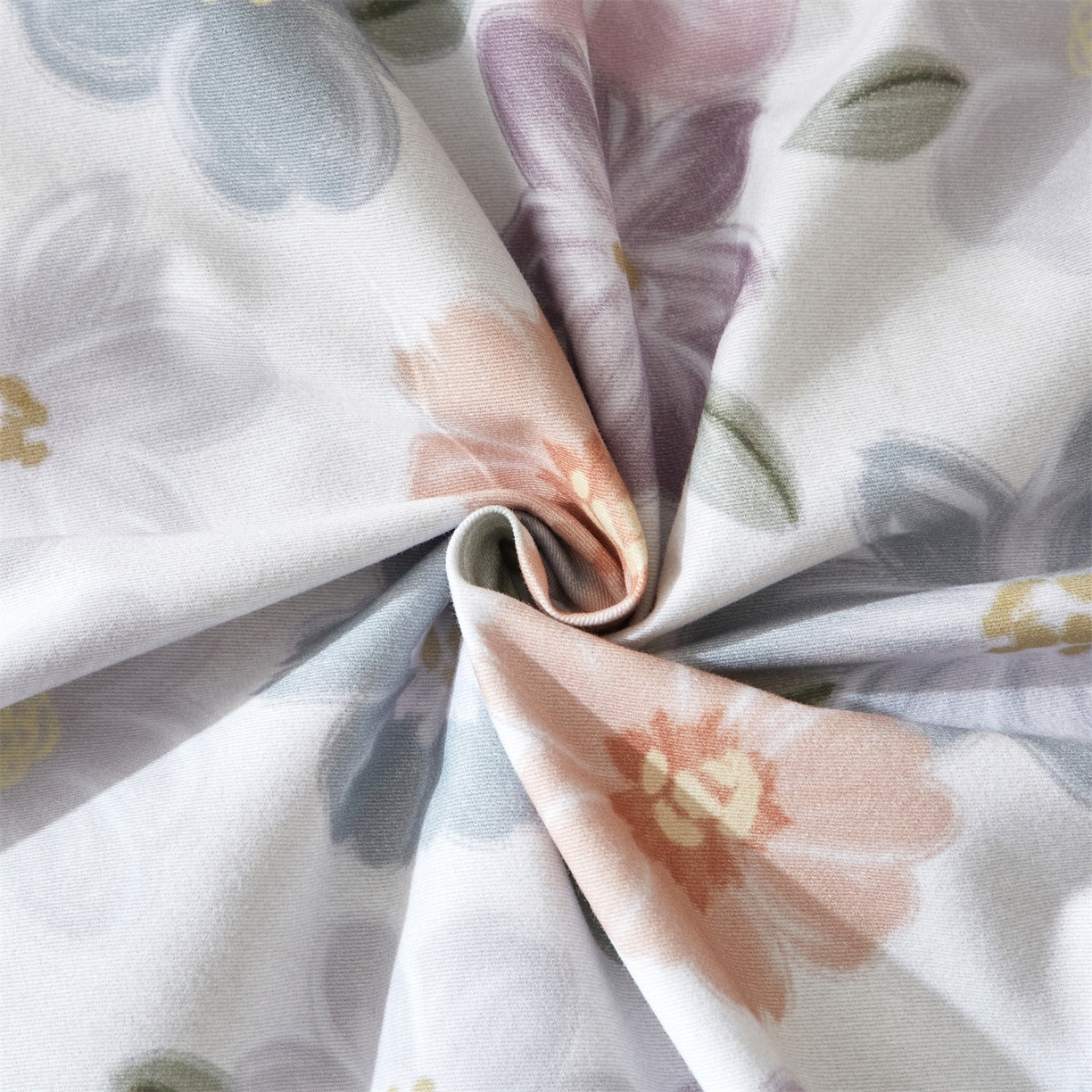 91家纺网 家纺一手货源 找家纺 曼秀琳 2025秋冬新款32支超柔生态磨毛四件套 忆甜-米紫