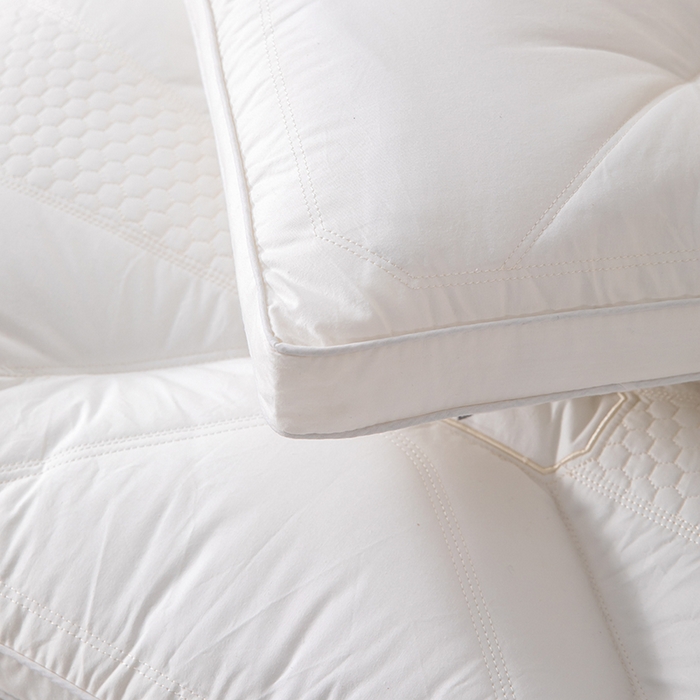 91家纺网 家纺一手货源 找家纺 （总）圣之寐   2025新款新品 A类全棉天然本色酒店定型低枕头枕芯