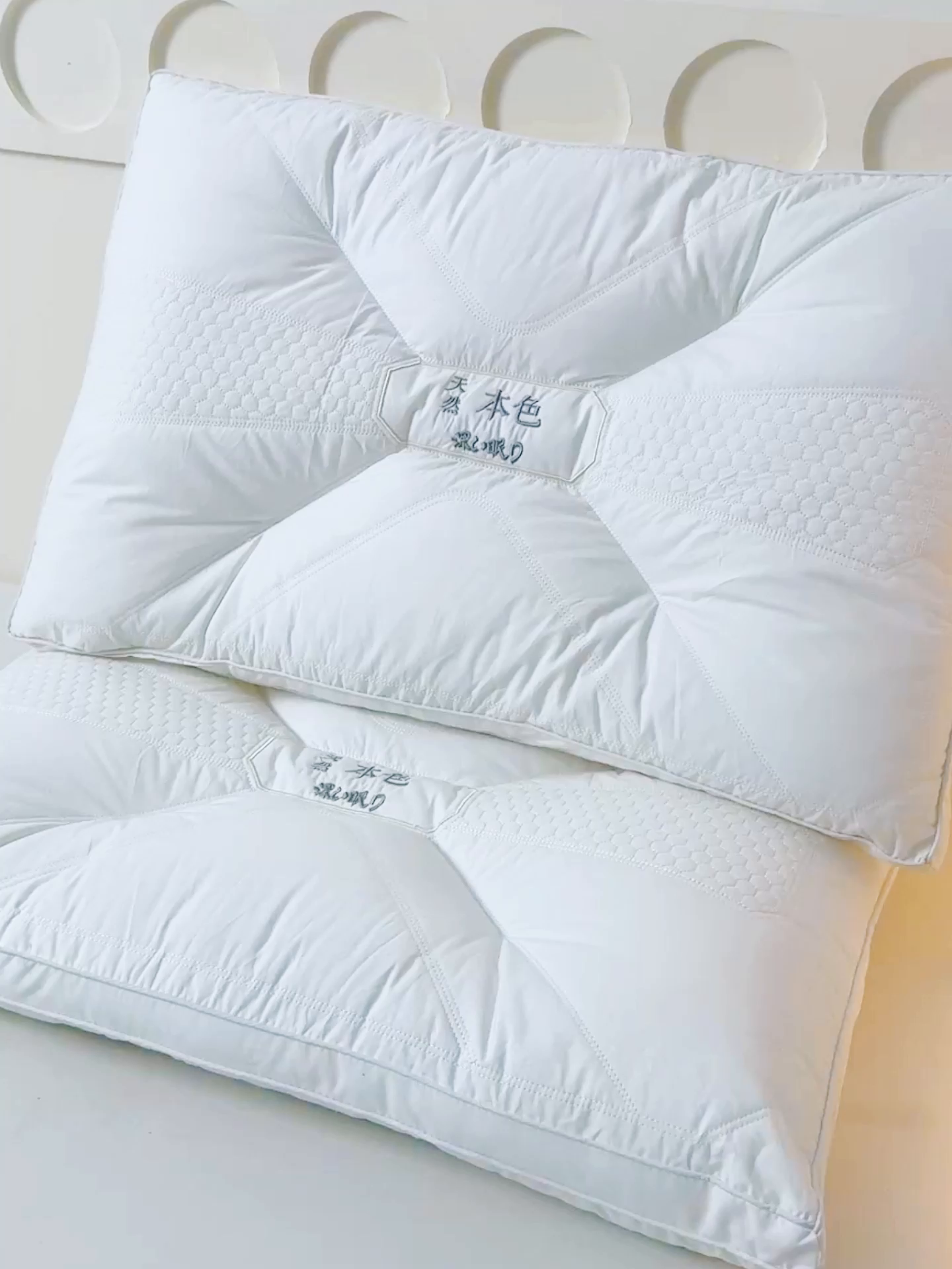 91家纺网 家纺一手货源 找家纺 （总）圣之寐   2025新款新品 A类全棉天然本色酒店定型低枕头枕芯