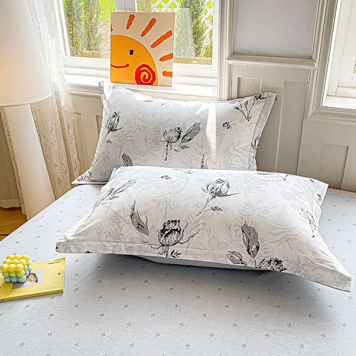 91家纺网 家纺一手货源 找家纺 禧安居 2025新款高支高密活性印染全棉印花四件套全棉四件套三件套被套（支持定制尺寸） 玫瑰夜语