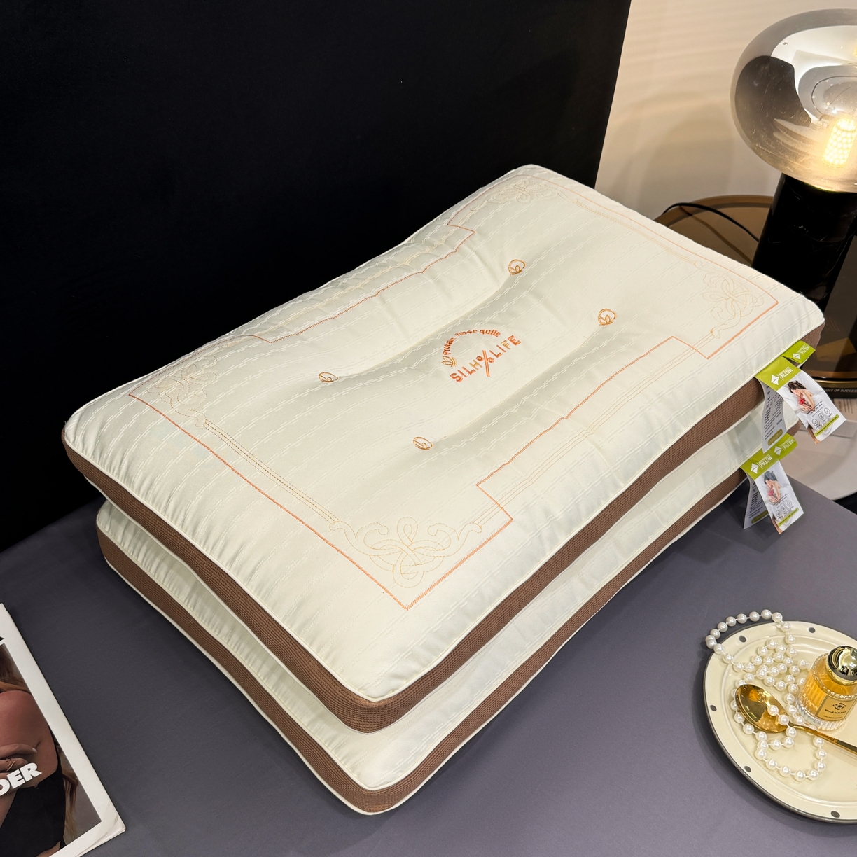 91家纺网 家纺一手货源 找家纺 （总）圣之寐   2025新款silhlife透气定型低枕头枕芯